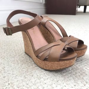 Tan/nude/brown wedges from Aldo